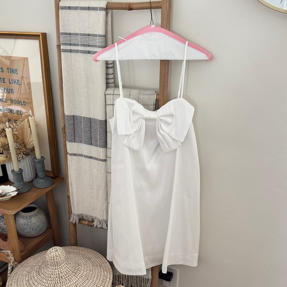 A New Day Ivory Bow Accent Dress